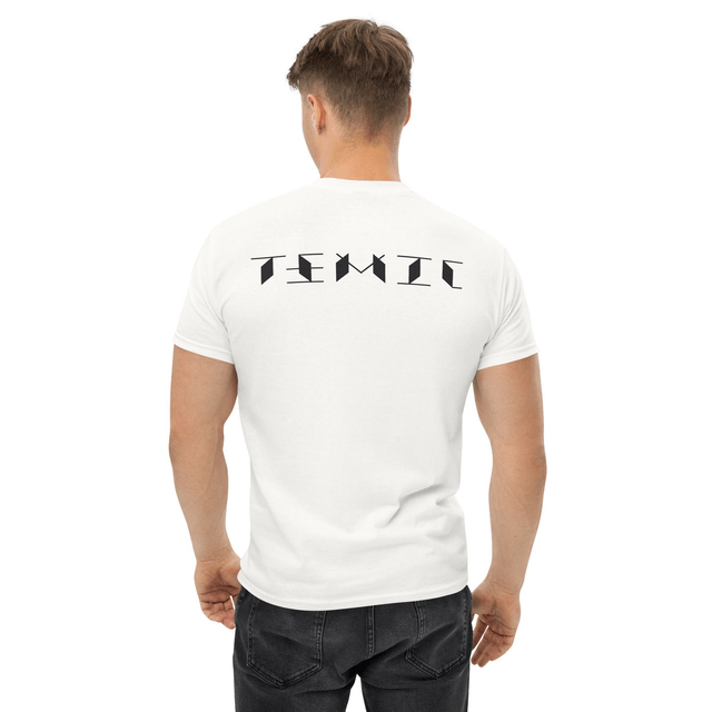 TEMIC logo unisex white shirt