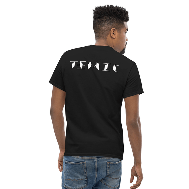 TEMIC logo unisex black shirt