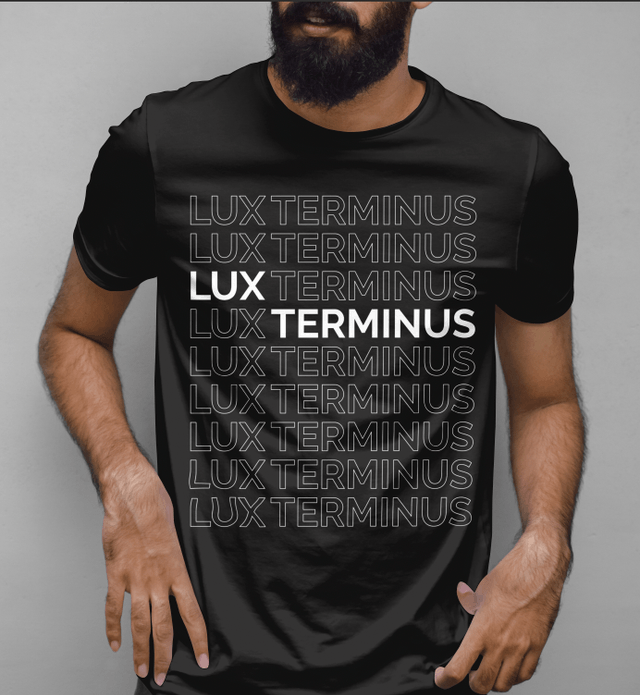 Lux Terminus - 'Name Repeat' design t-shirt